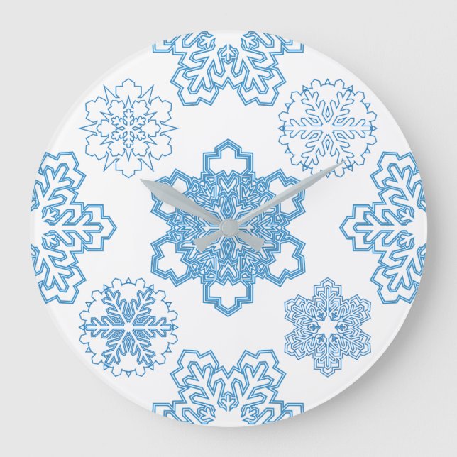 snowflake large clock (Front)