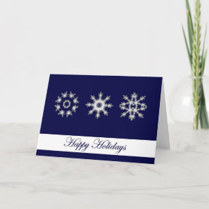 Snowflake Large Print Christmas Card