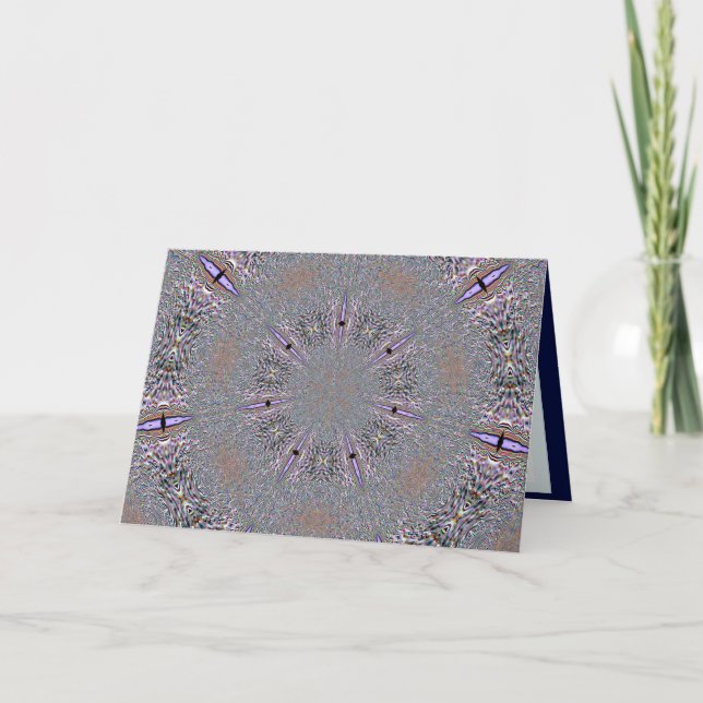 Snowflake Lavendar Greeting Card (Front)