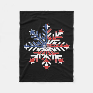 Snowflake - Liberal Democratic For July 4 Fleece Blanket