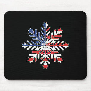Snowflake - Liberal Democratic For July 4  Mouse Pad