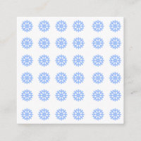 Snowflake Light Blue Winter Pattern