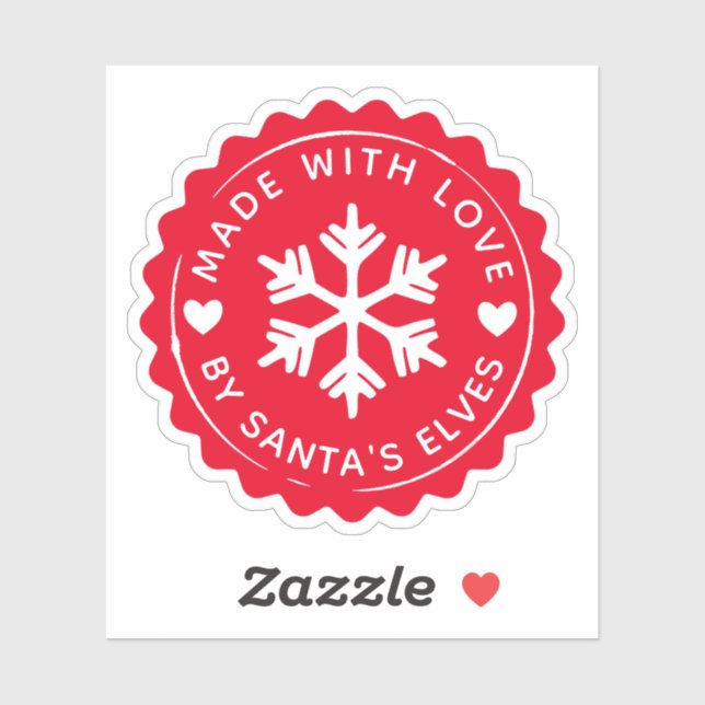 Snowflake Made With Love By Santa's Elves  (Sheet)