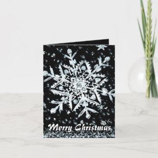 Snowflake Merry Christmas special Holiday Card
