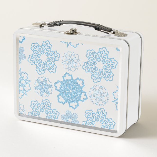 Snowflake Metal Lunch Box (Front)