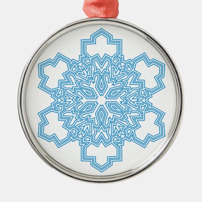 Snowflake Metal Ornament (Front)