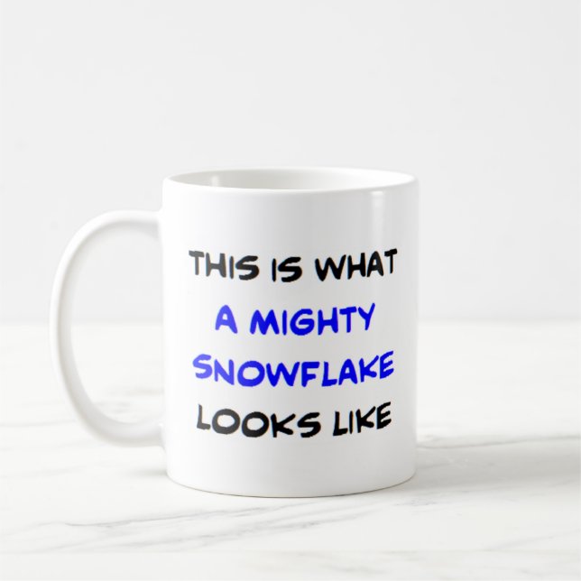 snowflake, mighty coffee mug (Left)