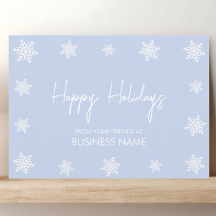 Snowflake Modern Corporate Holiday Card