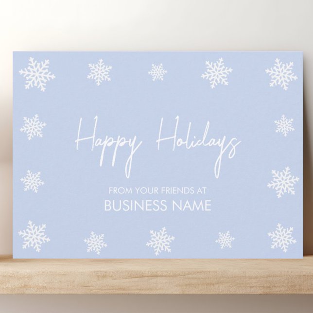 Snowflake Modern Corporate Holiday Card (Creator Uploaded)