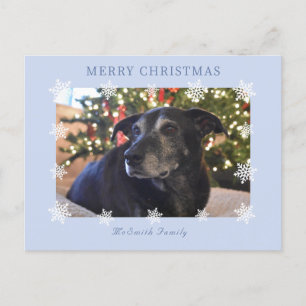 Snowflake Modern Family Photo Holiday Card