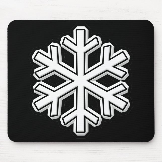 Snowflake Mouse Pad (Front)