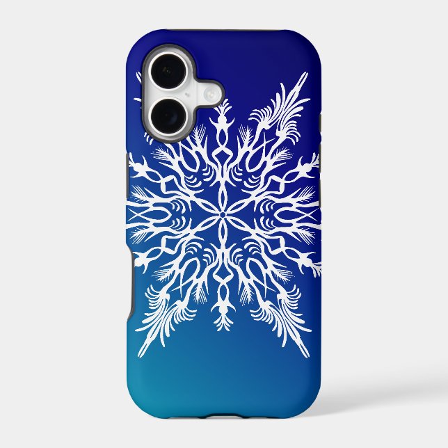 SNOWFLAKE  on Blue (Back)