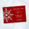 Snowflake on Red Holiday Open House