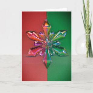 Snowflake Ornament Blank Greeting Card