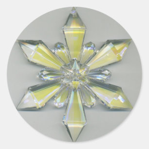 Snowflake Ornament Christmas Holiday Sticker