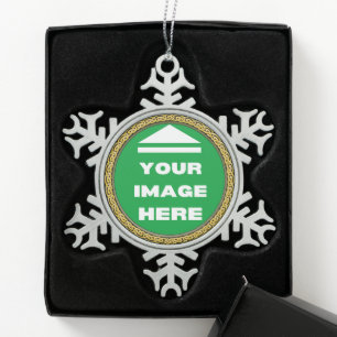 Snowflake Ornament Personalised - Add Image / Text