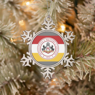 * Snowflake Ornament w/PMC Flag logo