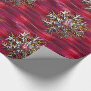  Snowflake Over Paris Wrapping Paper