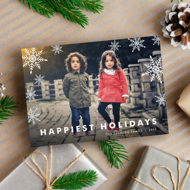 Snowflake Overlay | Holiday Photo Card (Creator Uploaded)
