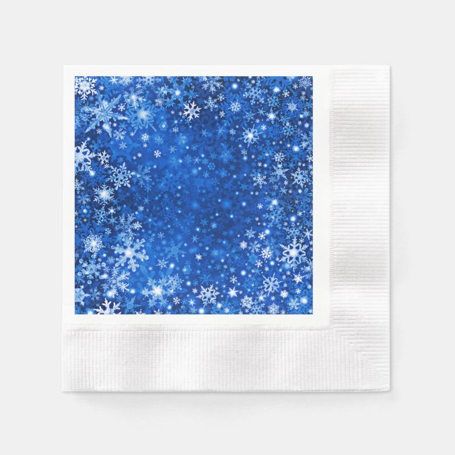 Snowflake Paper Napkins  (Front)