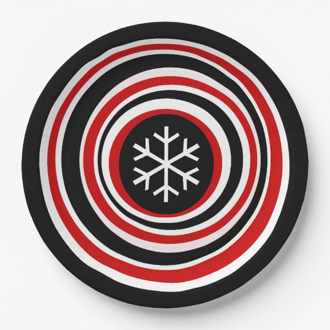 Snowflake Paper Plate (Front)