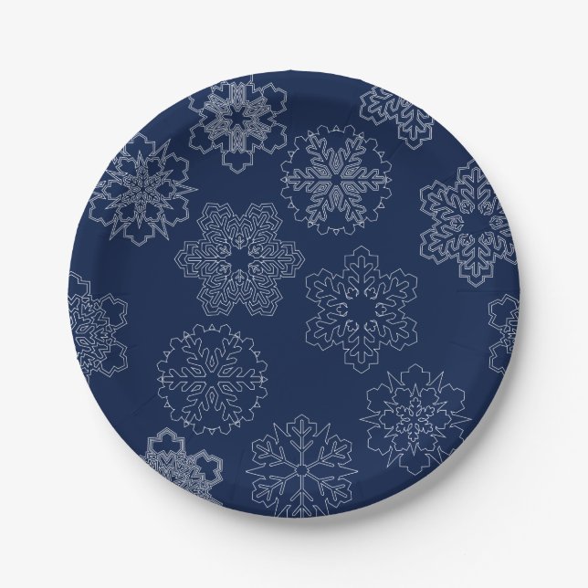 Snowflake Paper Plate (Front)