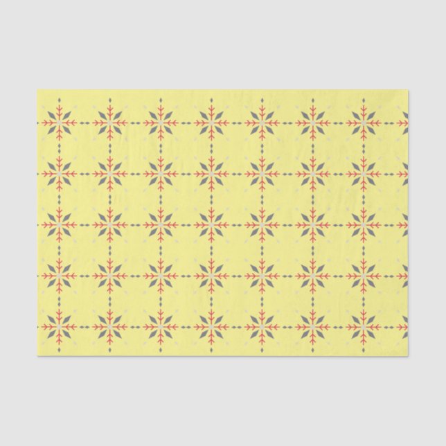 snowflake pattern 2023 tissue paper (Front)