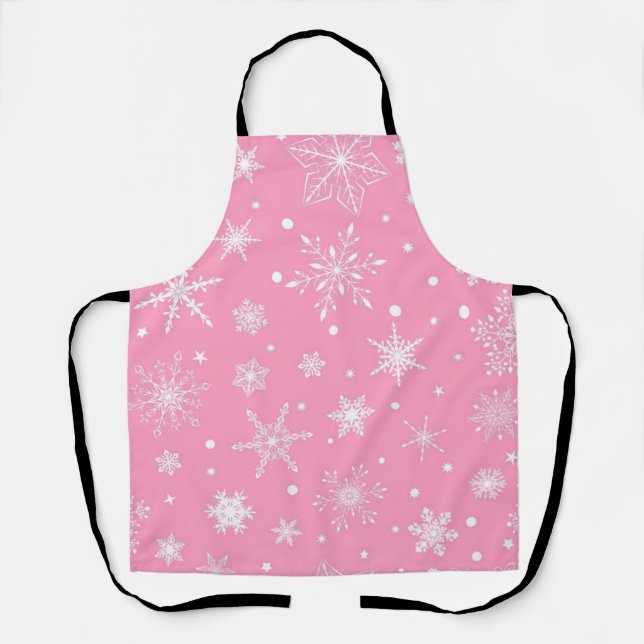 Snowflake pattern apron (Front)