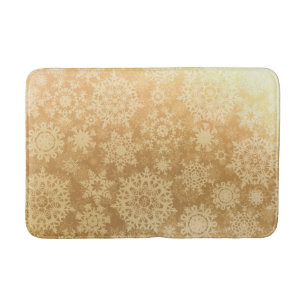Snowflake pattern bath mat