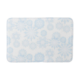 Snowflake pattern bath mat
