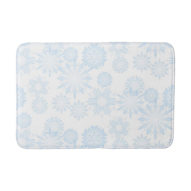 Snowflake pattern	 bath mat (Front)