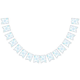 Snowflake pattern bunting