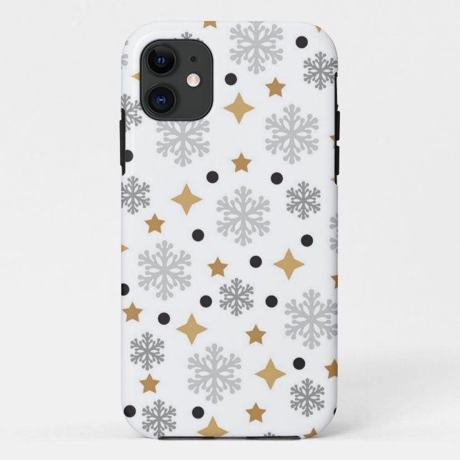 Snowflake pattern Case-Mate iPhone case (Back)
