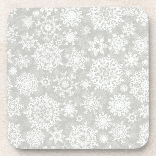 Snowflake pattern	 coaster (Front)