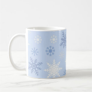 Snowflake pattern coffee mug