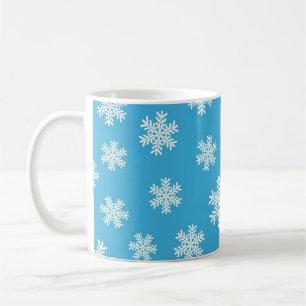 Snowflake pattern coffee mug