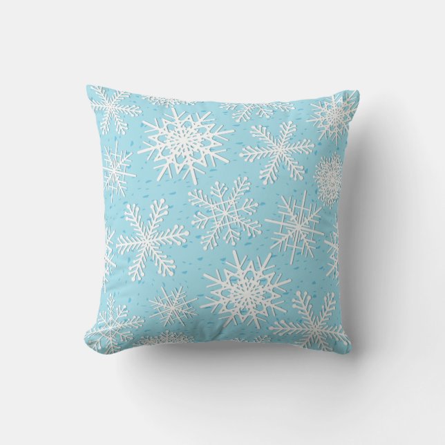 Snowflake pattern cushion (Front)