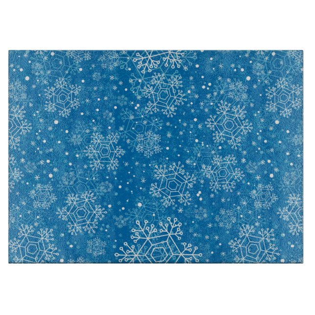 Snowflake pattern cutting board (Front)