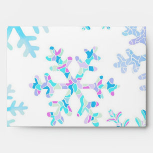 Snowflake pattern envelope