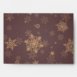 Snowflake pattern envelope