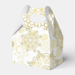 Snowflake pattern favour box