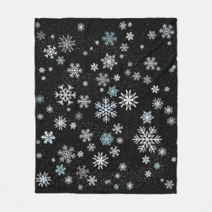 Snowflake Pattern Fleece Blanket