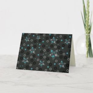 Snowflake Pattern Holiday Card