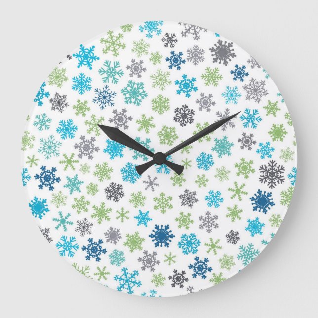 Snowflake pattern	 large clock (Front)