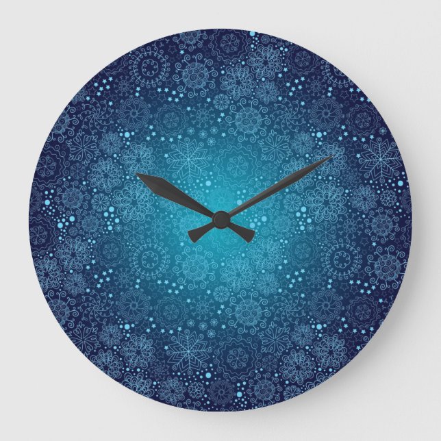 Snowflake pattern	 large clock (Front)