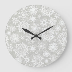 Snowflake pattern	 large clock