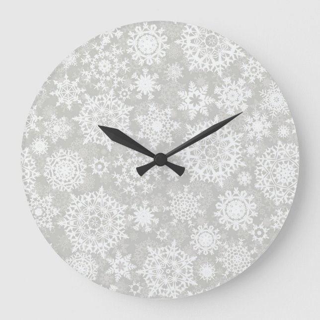 Snowflake pattern	 large clock (Front)