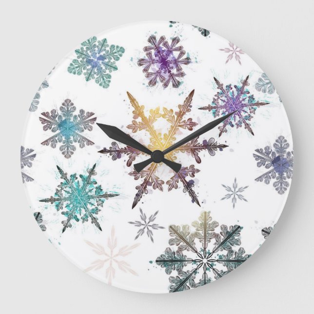 Snowflake pattern	 large clock (Front)
