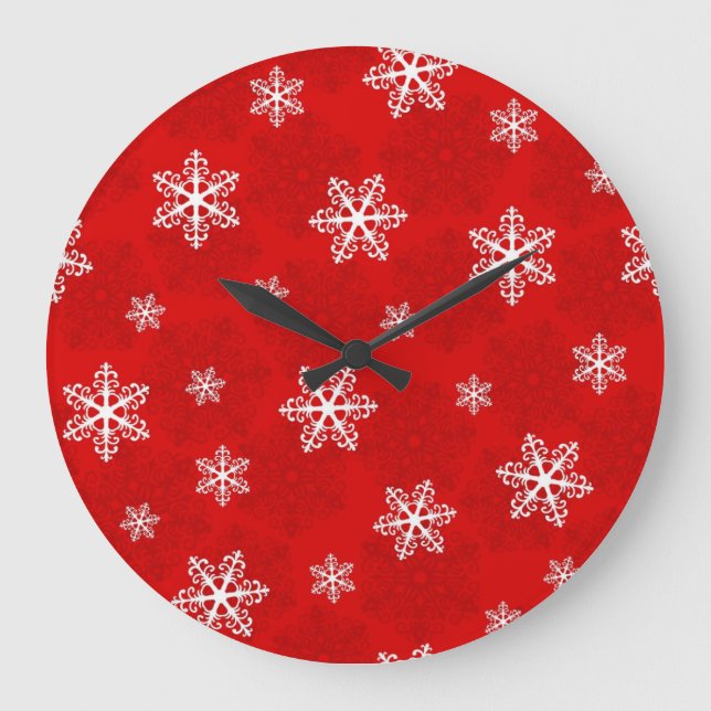 Snowflake pattern	 large clock (Front)