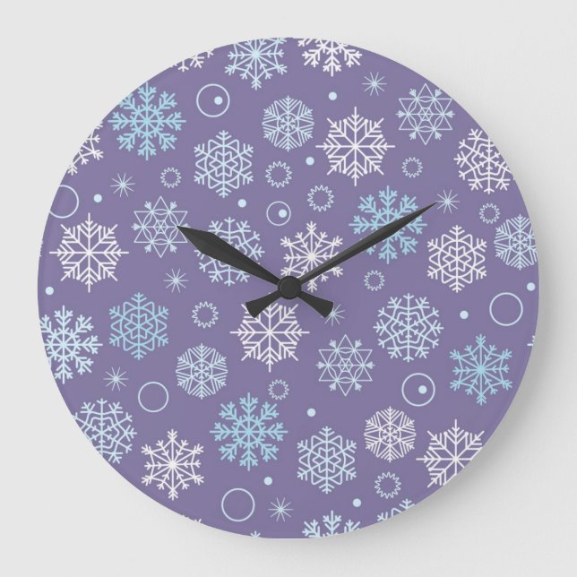 Snowflake pattern	 large clock (Front)